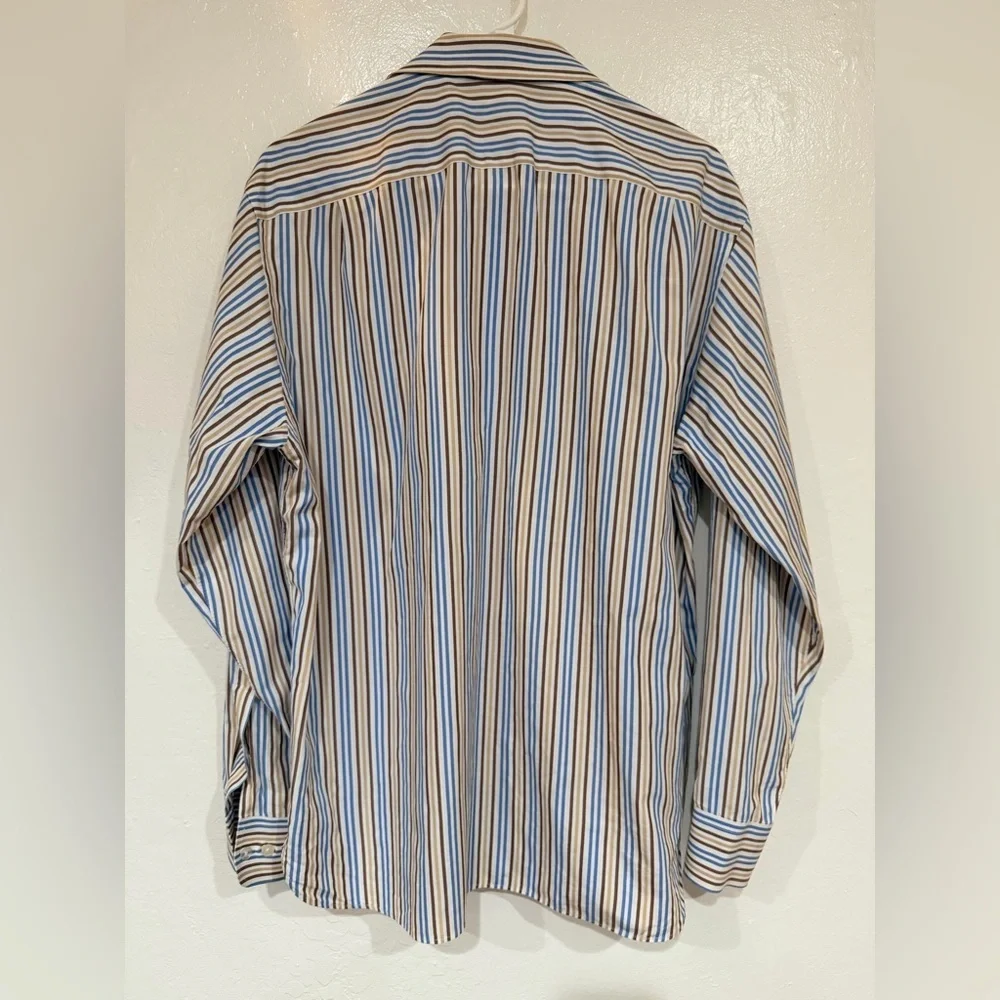 J. Crew Striped Long Sleeve Shirt Size Medium 100% Cotton